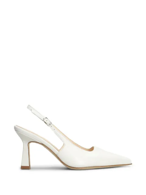 Anna F. pointed-toe slingback pumps White 1858