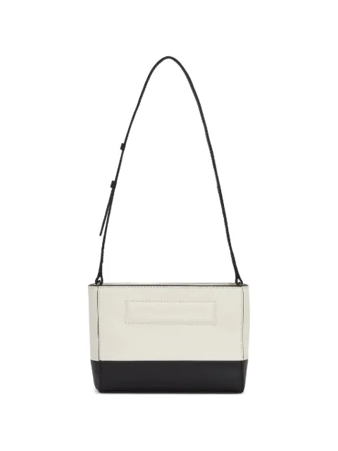 Karl Lagerfeld colour-block debossed-logo shoulder bag White A3W32030101