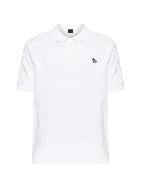PS Paul Smith Zebra-patch polo shirt White M2R183KWZEBRA