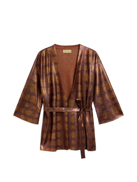 MOMONÌ Chama printed cardigan Brown 261MMOKN00126166MO