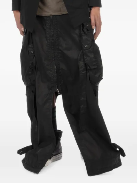 Julius Gas Mask woven asymmetric skirt Black 937SKU2