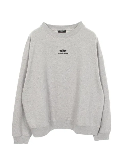 Balenciaga Pre-Owned 2010s logo-embroidered sweatshirt Grey 1070609