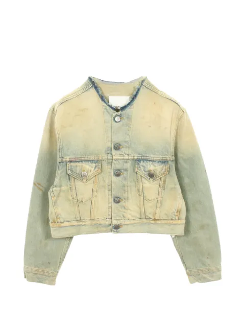 Maison Martin Margiela Pre-Owned 2010s cropped denim jacket Blue 1069663
