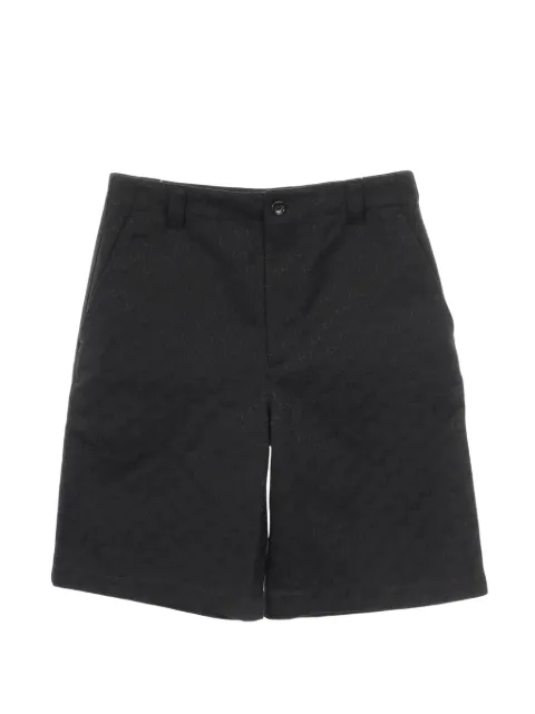 Gucci Pre-Owned logo pattern denim shorts Black 1069759