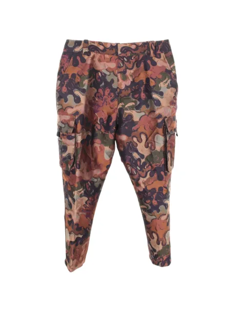 Christian Dior Pre-Owned x Peter Doig 2010s camouflage cargo pants Brown 1069444