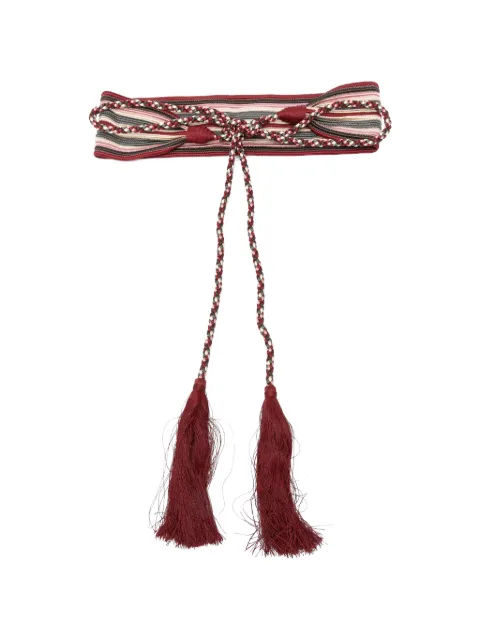 Antonio Marras tassel-detail striped belt Red MCIN031