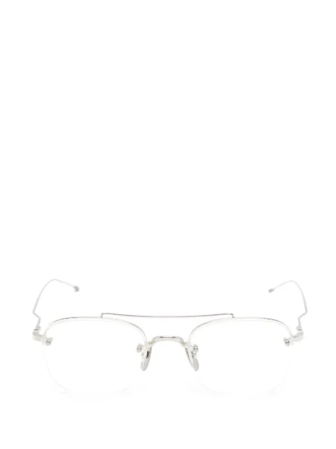 Thom Browne Eyewear geometric-frame glasses Silver UEO960A