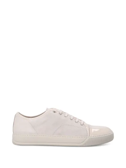 Lanvin patent-toe suede sneakers Neutrals FMSKDBB1VBAL