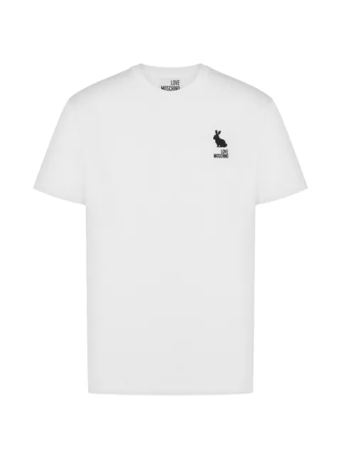Love Moschino printed cotton jersey T-shirt White J07248235