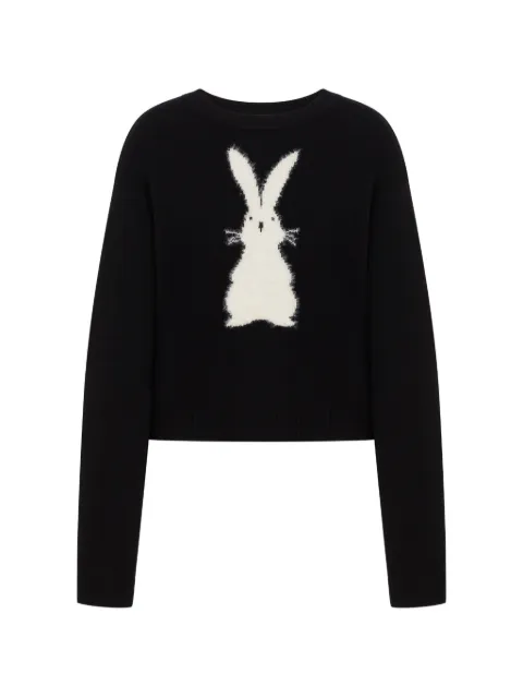Love Moschino inlaid wool sweater Black A09438211