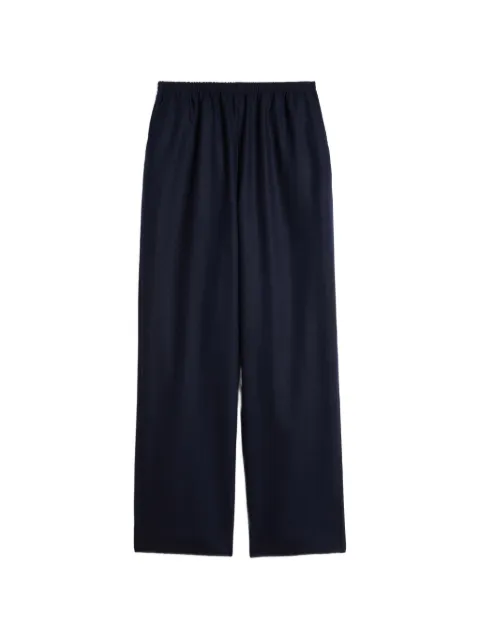 Jil Sander Merino wool flannel trousers Blue J02KA0428J40333