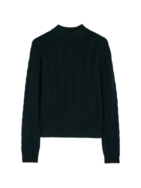 Jil Sander cable-knit mock-neck sweater Blue J22GP0319J14854