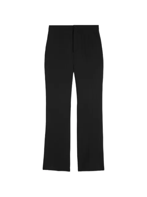 Jil Sander wool sablé tailored trousers Black J02KA0425J40356