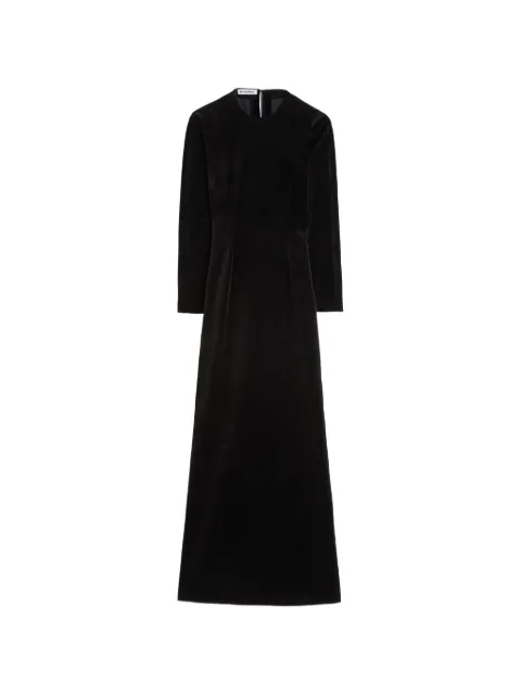 Jil Sander velvet back-cut-out dress Black J02CT0703J45370