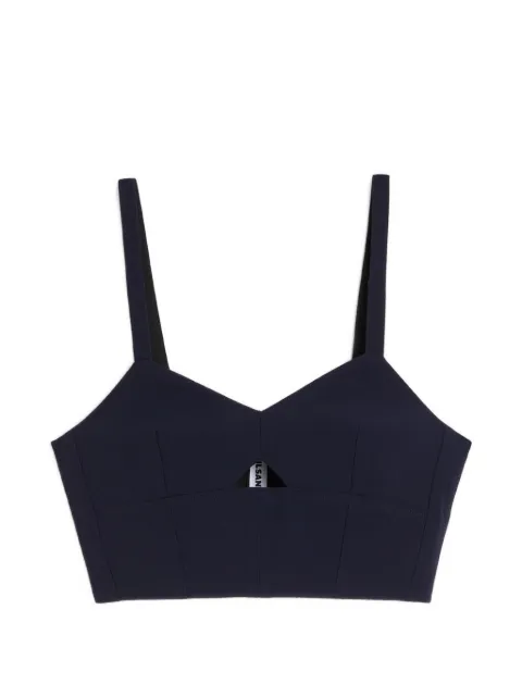 Jil Sander cut-out V-neck top Blue J02ZZ0151J40379