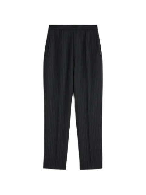Jil Sander pinstripe pleated trousers Blue J02KA0392J40334