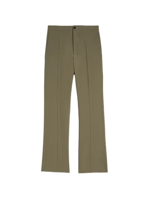 Jil Sander wool twill trousers Green J02KA0425J40360