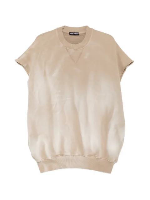 CULTURA faded raw-edge sleeveless sweater Neutrals S26SC15FE40
