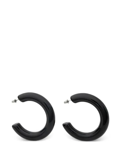 Neeka Studios Big Bold hoop earrings Black NSE02BLK
