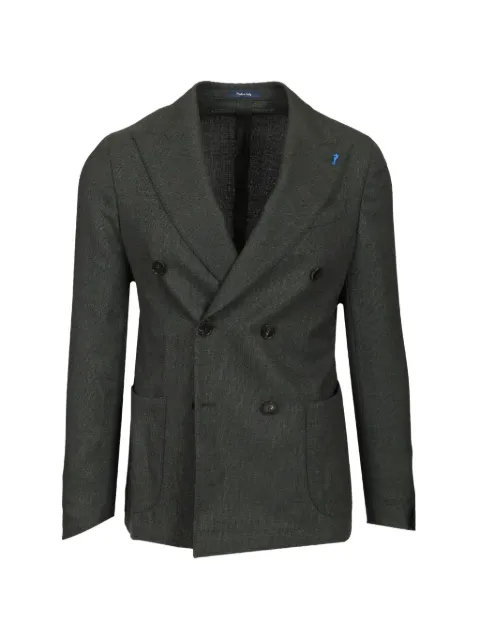 Guarinucci double-breasted peak-lapel blazer Green FORIO