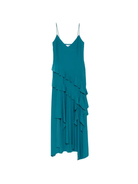 Love Moschino ruffled asymmetric dress Blue V04038230