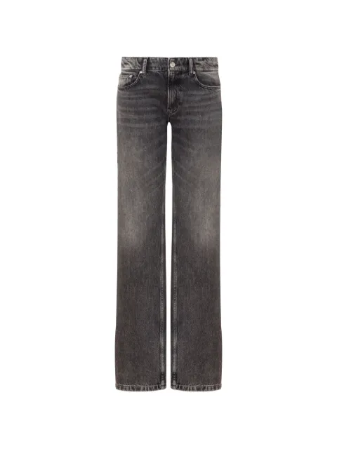 Love Moschino logo-patch jeans Grey V03138224