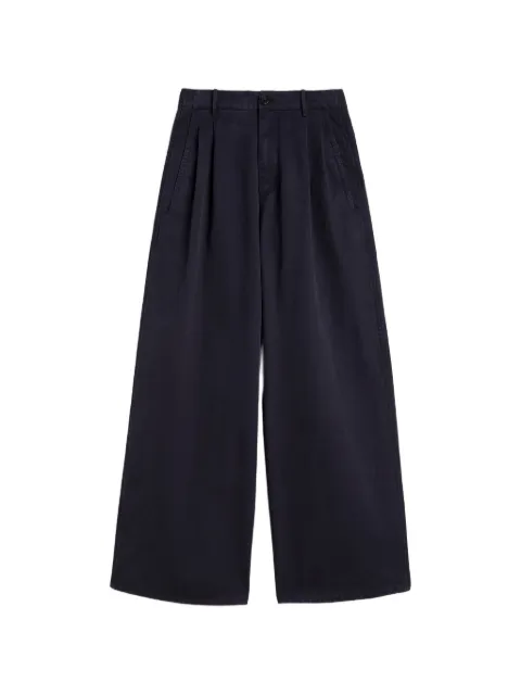 Jil Sander pleated palazzo pants Blue J02KA0408J45369