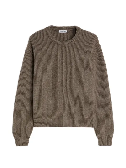 Jil Sander rib-knit wool sweater Brown J22GP0305J14848251