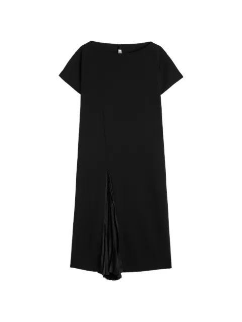 Jil Sander pleated wool dress Black J02CT0670J40356
