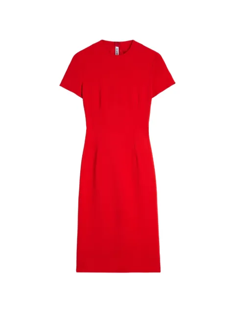Jil Sander cady Crew-Neck dress Red J02CT0619J65358