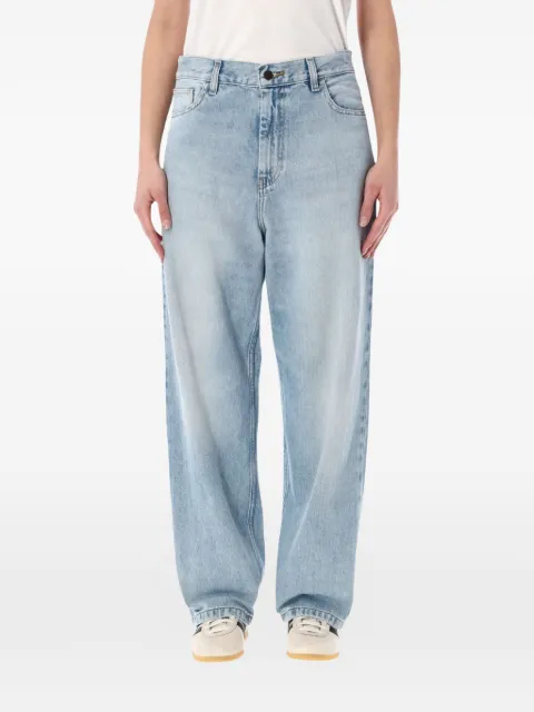 Carhartt WIP logo-patch straight-leg jeans Blue I035892