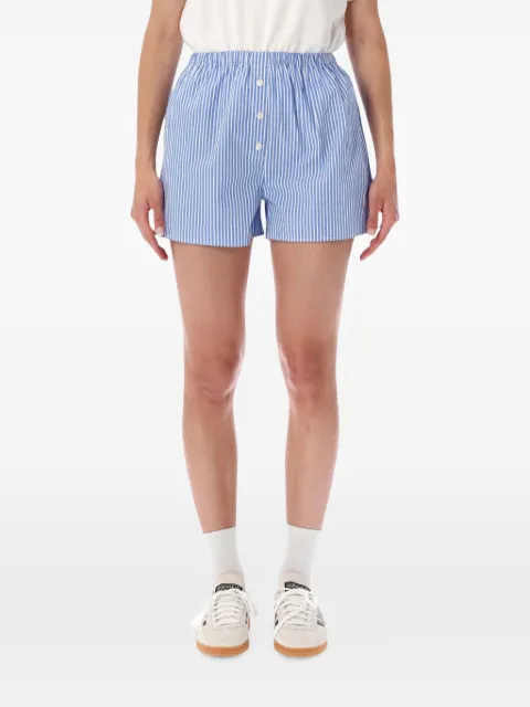 Sporty & Rich striped mini shorts Blue SH035711302ST02
