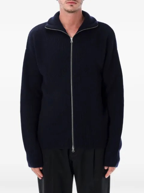extreme cashmere Xtra Yours zip-up cardigan Blue XTRAYOURS