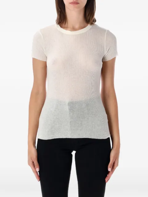 James Perse ribbed-knit T-shirt Neutrals WVA3978