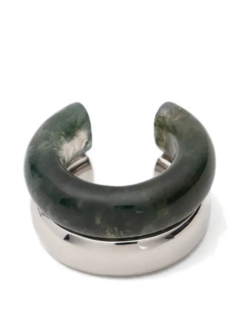 Neeka Studios The Ring cuff silhouette ring (set of two) Silver NSR01MAGSLV