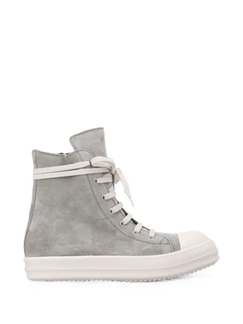 Rick Owens Sneaks lace-up suede sneakers Grey RU02F4890LVS