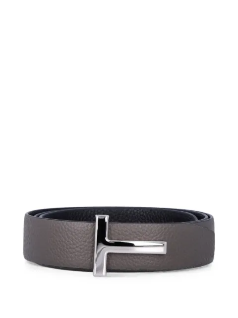 TOM FORD T-logo reversible belt Grey TB224LCL236S