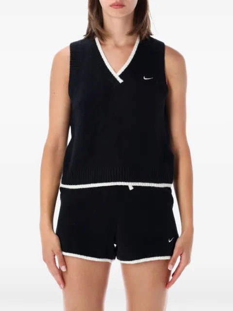 Nike Sportswear Chill Knit loose sleeveless jumper Black IM5522