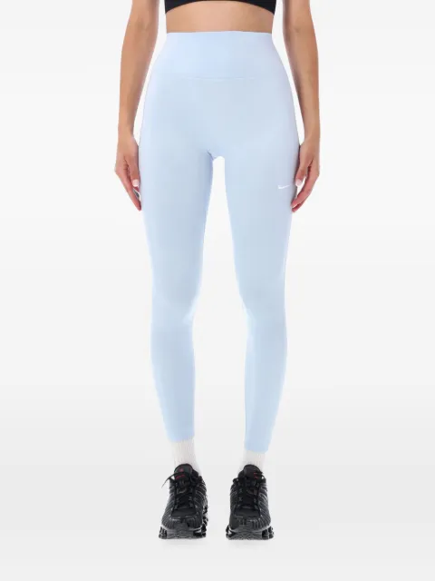 Nike logo-print high-waisted leggings Blue IO0579