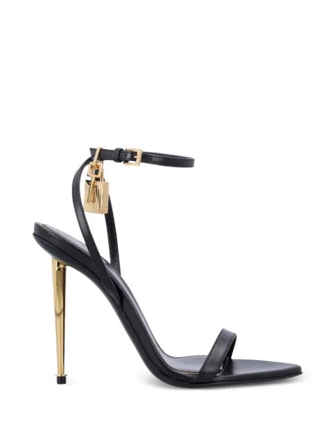 TOM FORD padlock leather sandals Black W2272LKD002G
