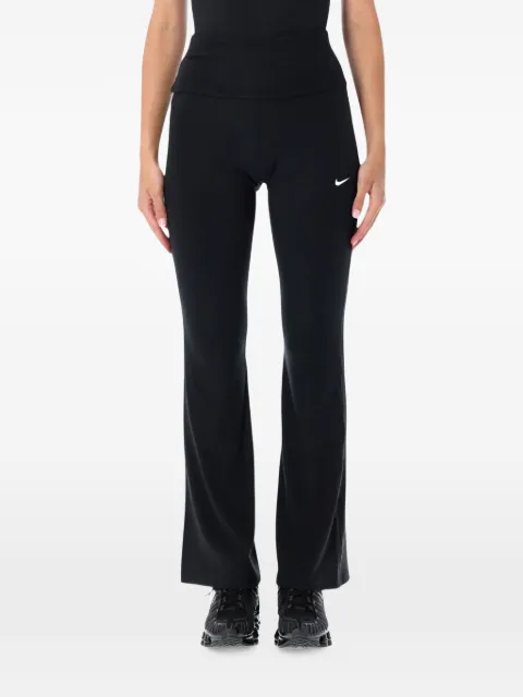 Nike ribbed logo-print trousers Black IF0240