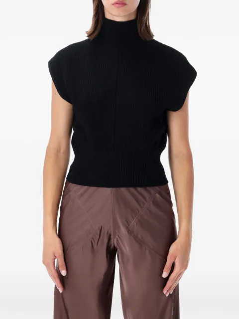 Rick Owens ribbed-knit high-neck sweater Black RP02F5620KWVH