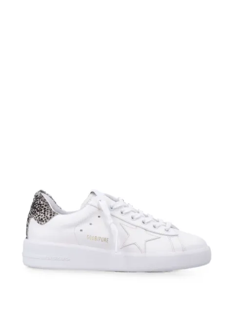 Golden Goose Purestar leopard-print sneakers White GWF00197F008678