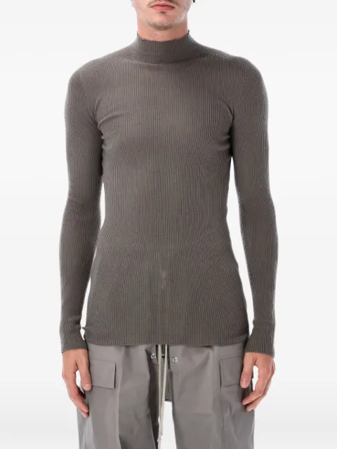 Rick Owens ribbed Lupetto sweater Grey RU02F4638RIBM