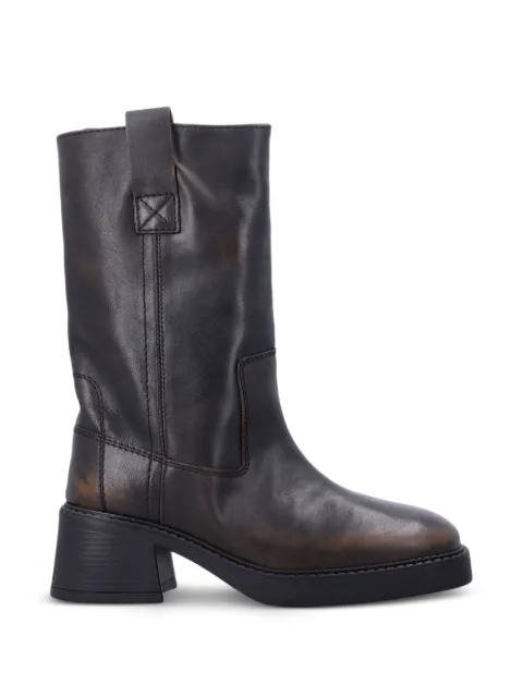 Miista Inaya calf leather ankle boots Brown E84250