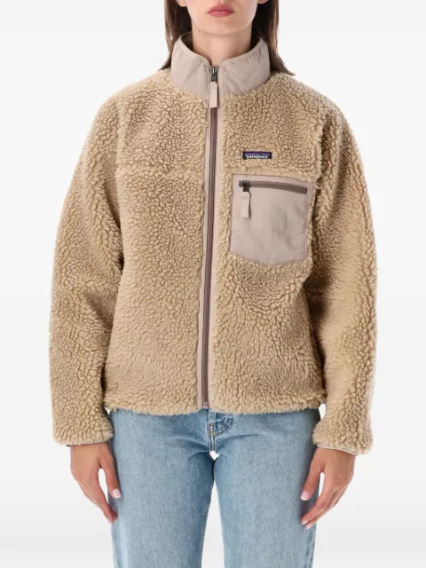 Patagonia fleece-texture zipped jacket Neutrals 23075