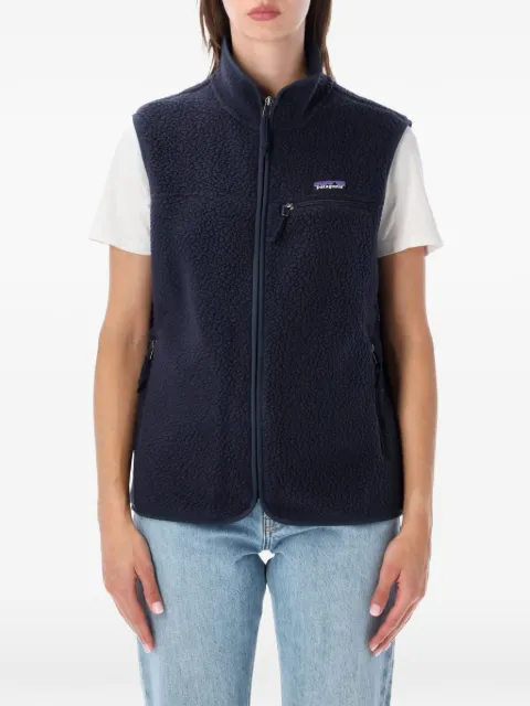 Patagonia fleece-texture zip-up gilet Blue 22827