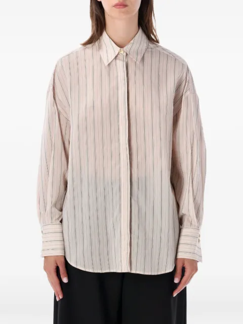 Sessùn Mabel vertical-stripe shirt Pink 26110007