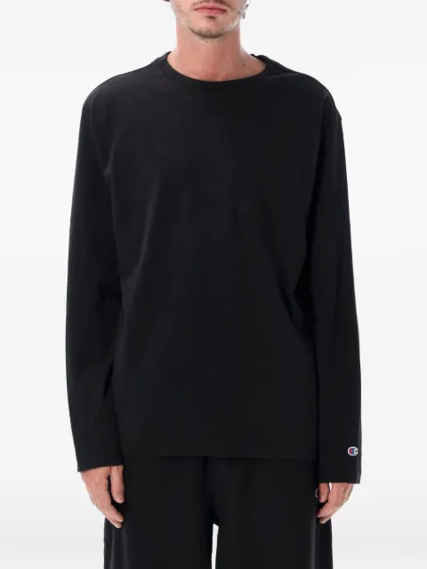 Champion chest-pocket long-sleeve T-shirt Black 222576