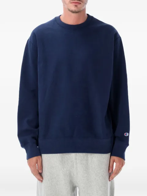Champion logo-patch long-sleeve sweatshirt Blue 222567